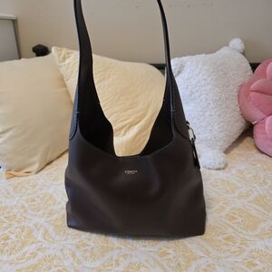 Coach Chocolate Leather Shoulder Bag